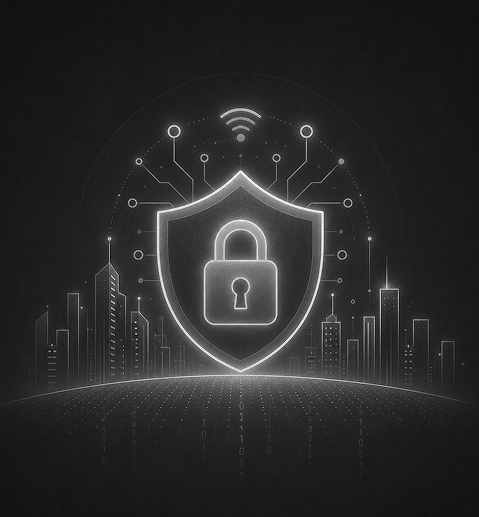 Endpoint Security Dashboard visualizing steps to protect business